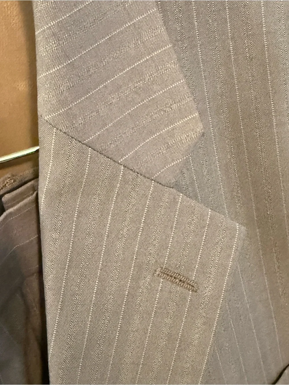 Men's Alexander London | Saville Row Green/Gray Pinstripe Two-Piece Suit